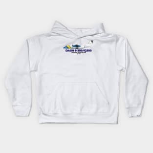 DeHavilland Canada Dash 8-300/Q300 - Swedish Coast Guard Kids Hoodie